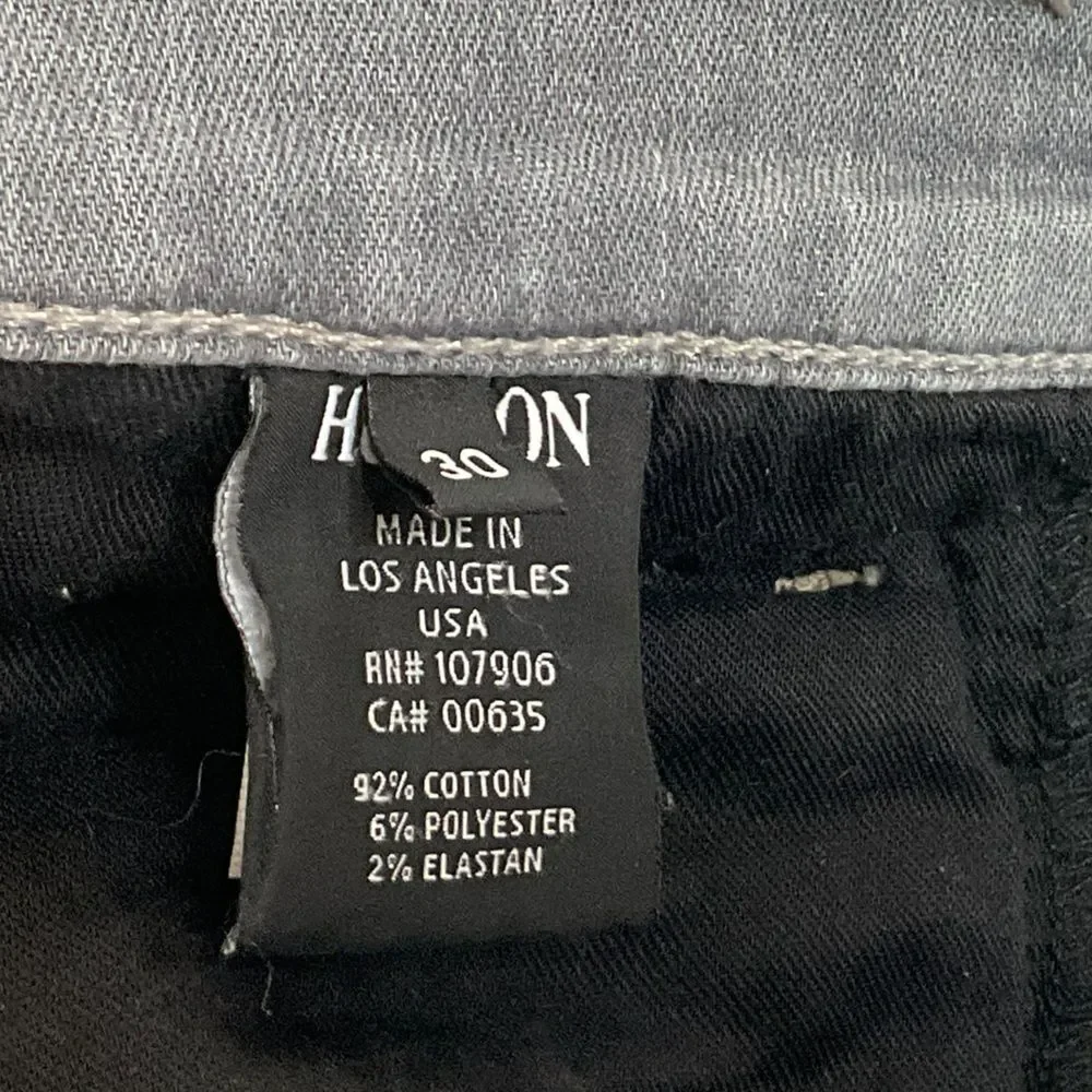 Hudson Spark Super Skinny Gray Jeans Size 30